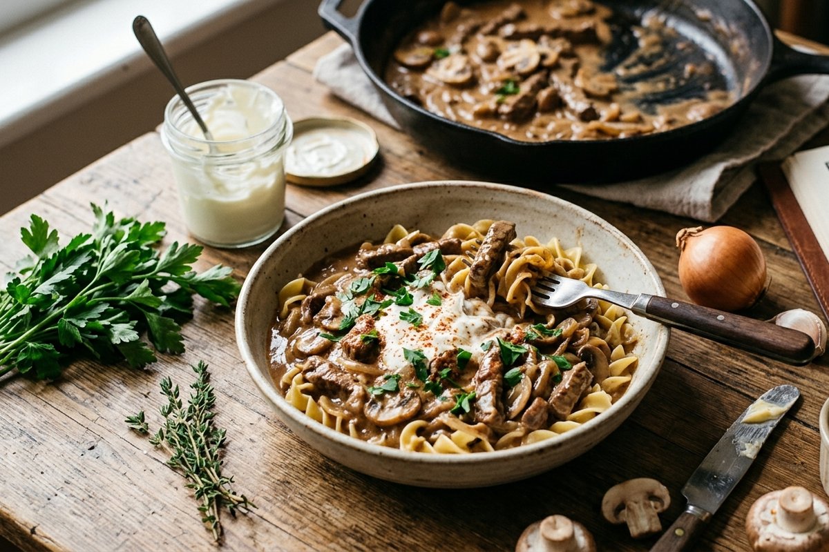 Beef Stroganoff