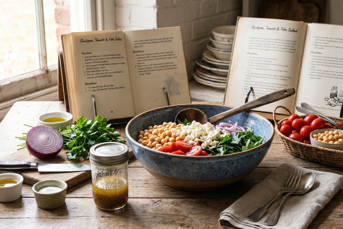 Chickpea, Tomato & Feta Salad