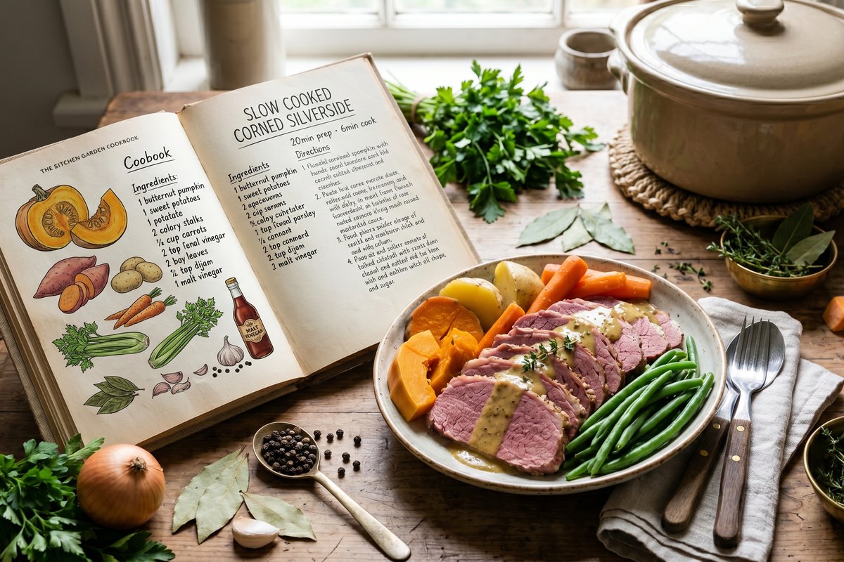 Slow Cooked Corned Silverside