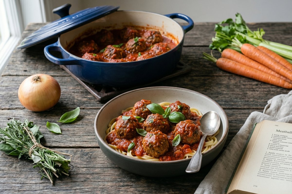 Meatballs in Rich Tomato Sauce