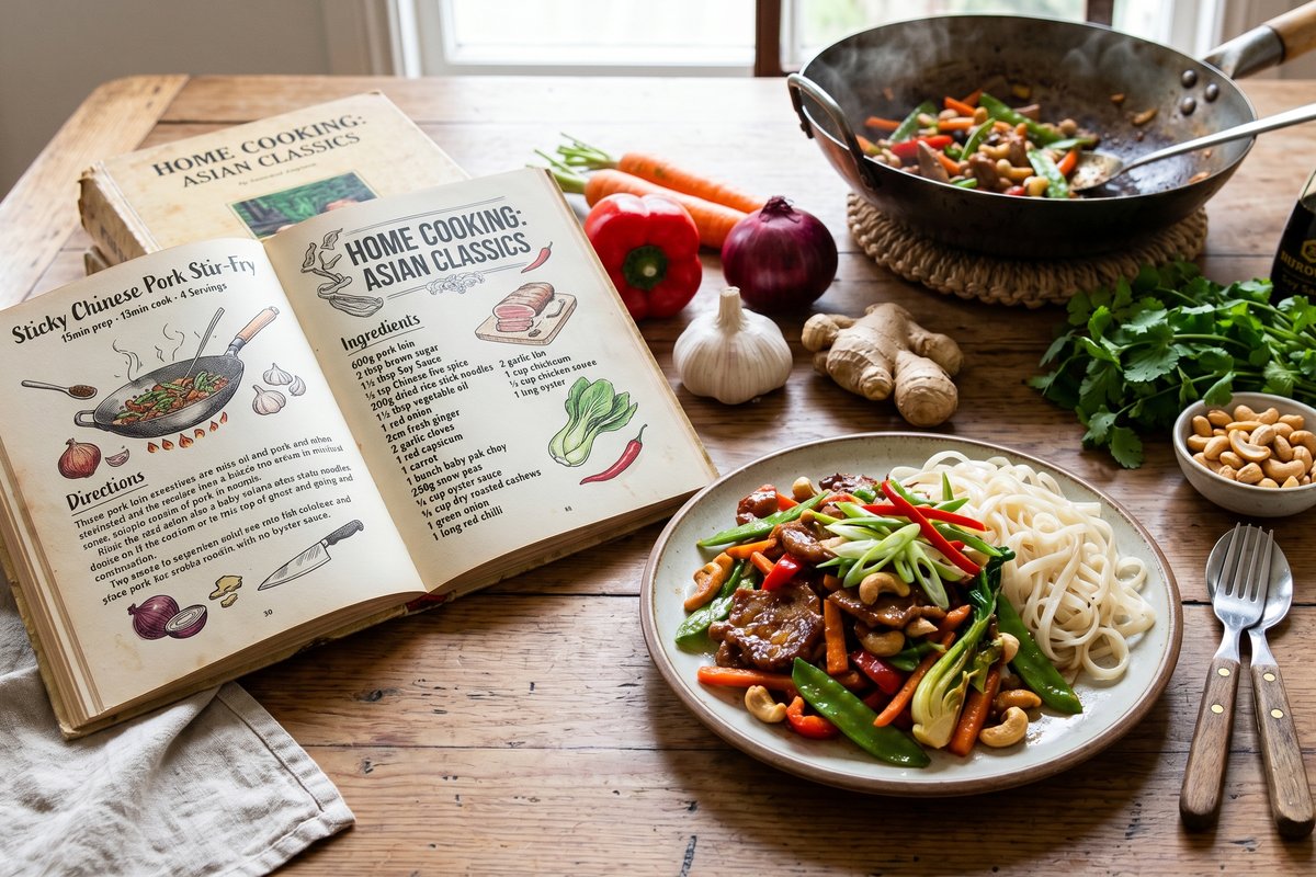 Sticky Chinese Pork Stir-Fry