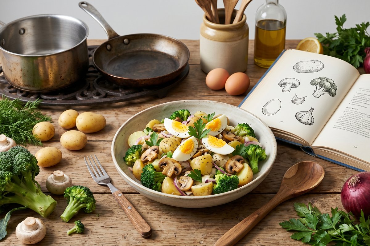 Potato Salad with Broccoli & Aioli