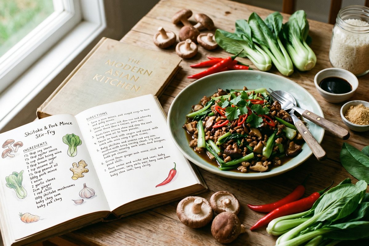 Shiitake & Pork Mince Stir-Fry