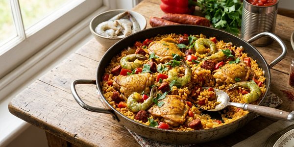 Chicken & Prawn Paella