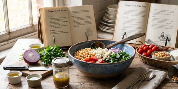 Chickpea, Tomato & Feta Salad