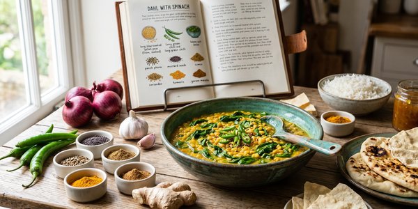 Dahl with Spinach