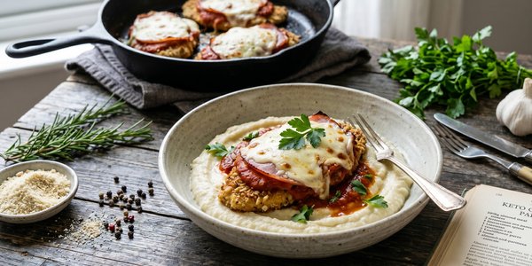Keto Chicken Parmi Bowl