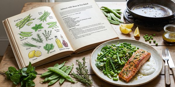 Salmon with Bean & Pea Salad
