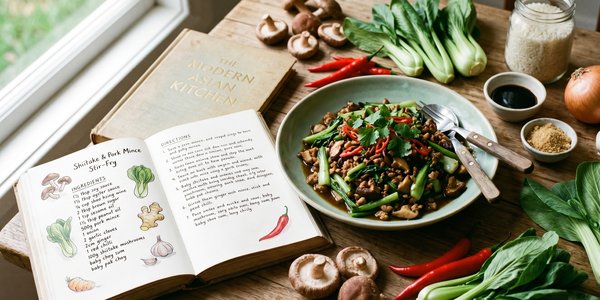 Shiitake & Pork Mince Stir-Fry