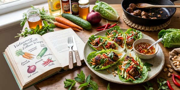 Vietnamese Meatball Lettuce Wraps
